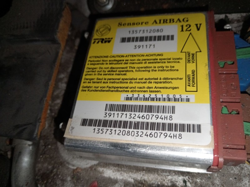 Recambio de centralita airbag para citroën jumper iii autobús 2.2 hdi 120 referencia OEM IAM 1357312080  
