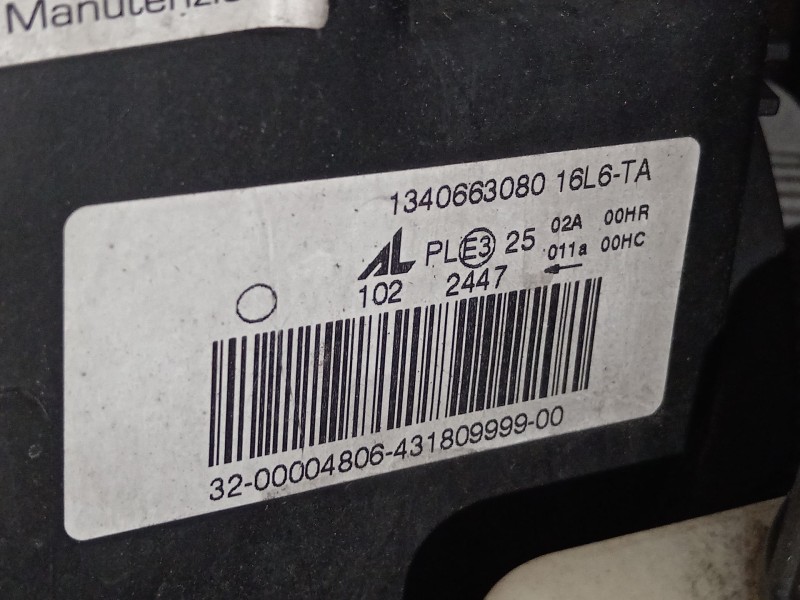 Recambio de faro derecho para citroën jumper iii autobús 2.2 hdi 120 referencia OEM IAM 1340663080  