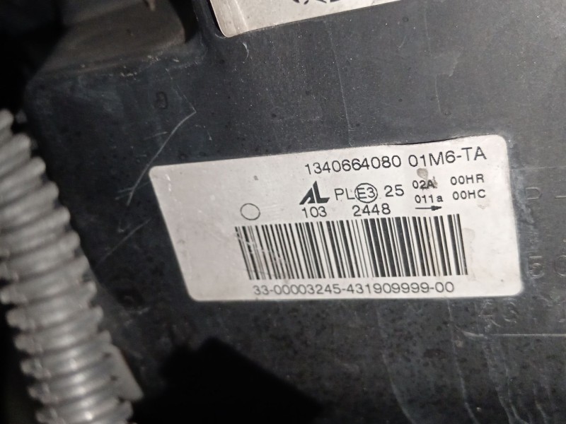 Recambio de faro izquierdo para citroën jumper iii autobús 2.2 hdi 120 referencia OEM IAM 1340664080  