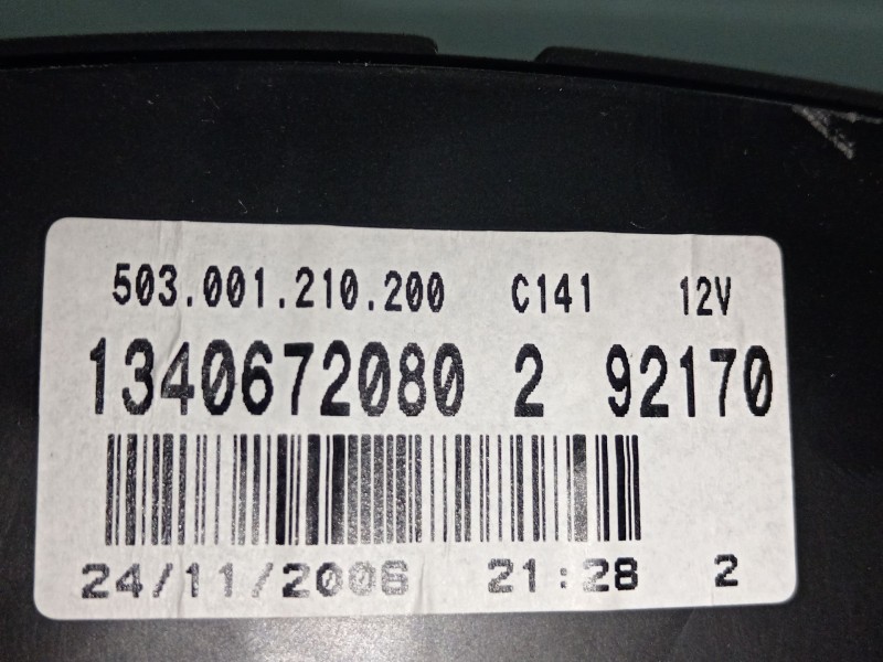 Recambio de cuadro instrumentos para citroën jumper iii autobús 2.2 hdi 120 referencia OEM IAM 1340672080  