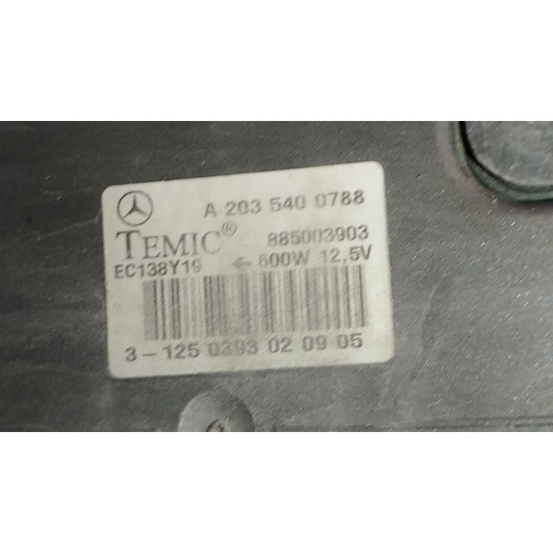 Recambio de electroventilador para mercedes-benz clk (c209) clk 320 (209.365) referencia OEM IAM A2035400788 2890500001 88500390