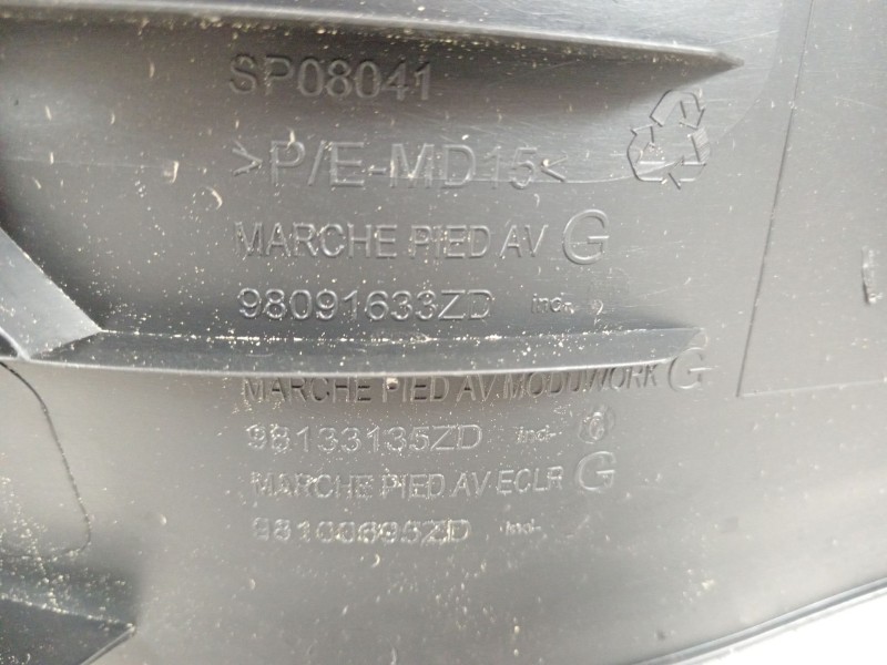 Recambio de moldura para peugeot traveller autobús (v_) 2.0 bluehdi 145 referencia OEM IAM 98121117ZD  