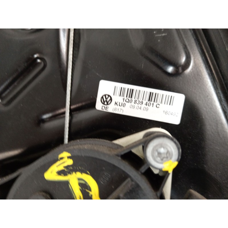 Recambio de elevalunas trasero izquierdo para volkswagen eos (1f7, 1f8) 2.0 tdi 16v referencia OEM IAM 1Q0839401C 1Q0959811A 
