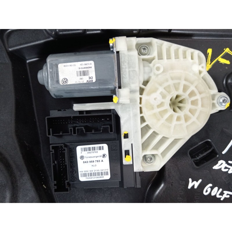 Recambio de elevalunas delantero izquierdo para volkswagen golf vi (5k1) 1.6 tdi referencia OEM IAM 5K1837729Q 5K0959701E 5K0959