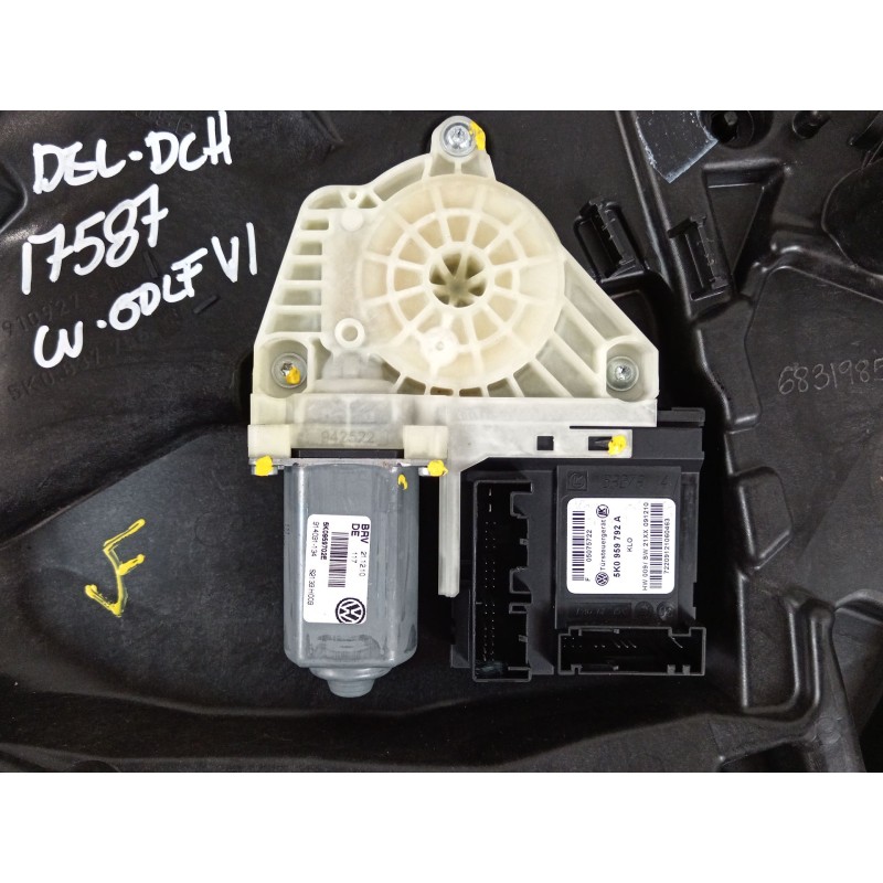 Recambio de elevalunas delantero derecho para volkswagen golf vi (5k1) 1.6 tdi referencia OEM IAM 5K1837730Q 5K0959702E 5K095979