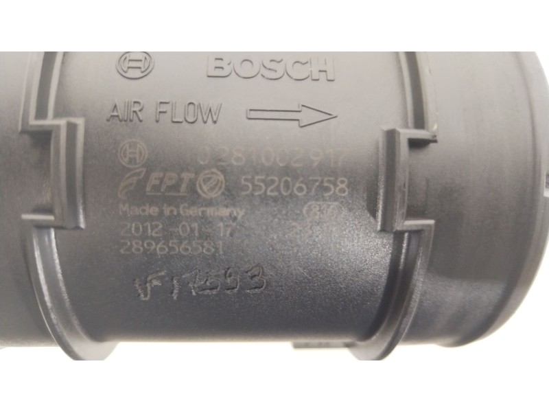 Recambio de caudalimetro para fiat doblo cargo (263_) 1.6 d multijet referencia OEM IAM 55206758 289656581 0281002917