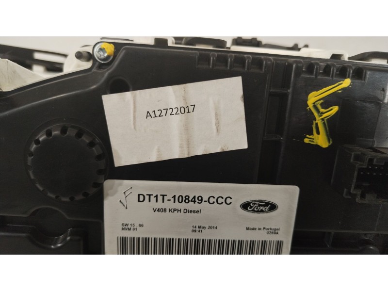 Recambio de cuadro instrumentos para ford transit connect monospace 1.6 tdci referencia OEM IAM DT1T10849CCC FAKJA9274 A12722017