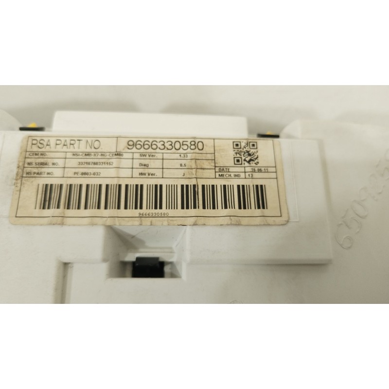 Recambio de cuadro instrumentos para citroën c5 iii break (rw_) 2.0 hdi 165 referencia OEM IAM 9666330580  