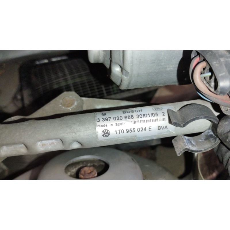 Recambio de motor limpia delantero para volkswagen touran (1t1, 1t2) 1.9 tdi referencia OEM IAM 1T0955024E 3397020666 