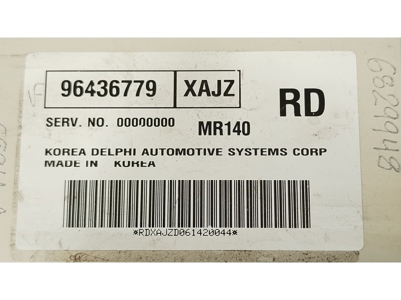 Recambio de centralita motor uce para chevrolet aveo / kalos sedán (t200) 1.4 referencia OEM IAM 96436779  