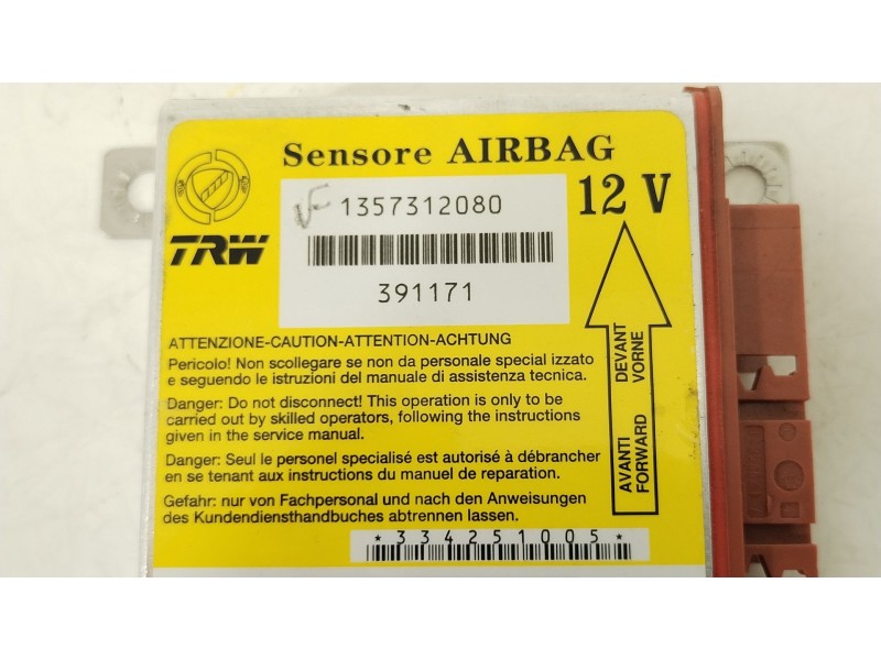 Recambio de centralita airbag para citroën jumper iii autobús 2.2 hdi 120 referencia OEM IAM 1357312080  