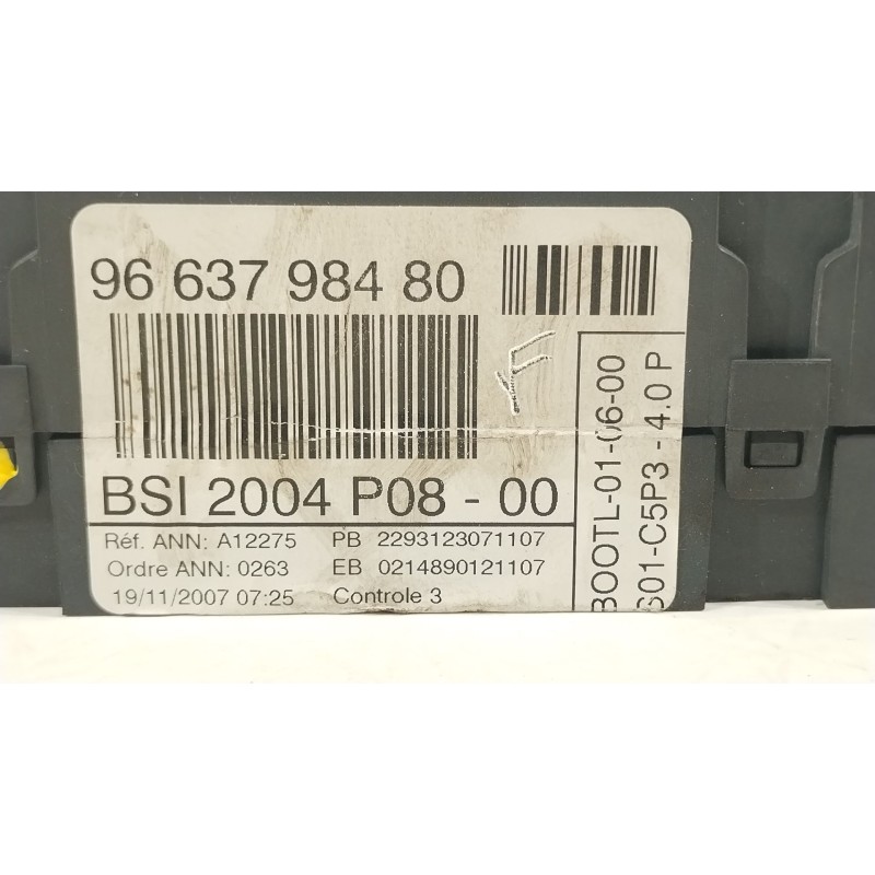 Recambio de caja reles / fusibles para citroën c4 i (lc_) 1.6 hdi referencia OEM IAM 9663798480 BSI2004P08 