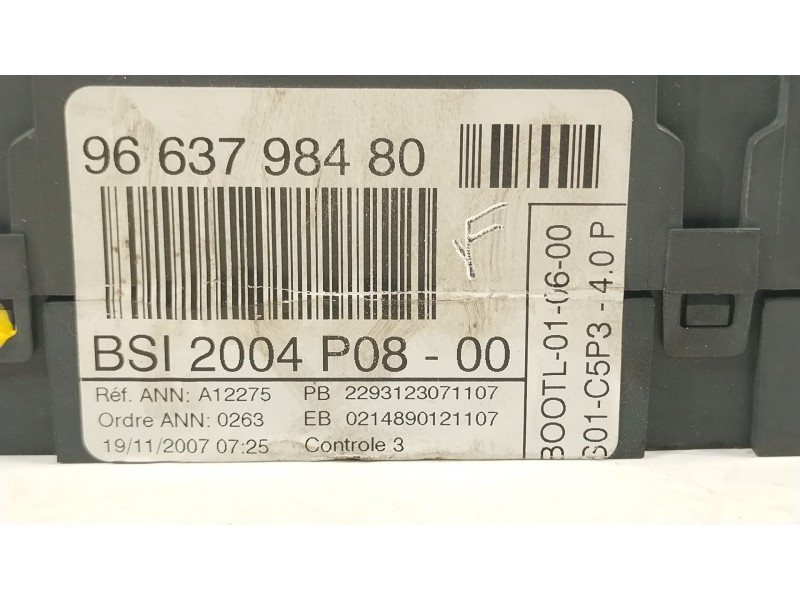 Recambio de caja reles / fusibles para citroën c4 i (lc_) 1.6 hdi referencia OEM IAM 9663798480 BSI2004P08 