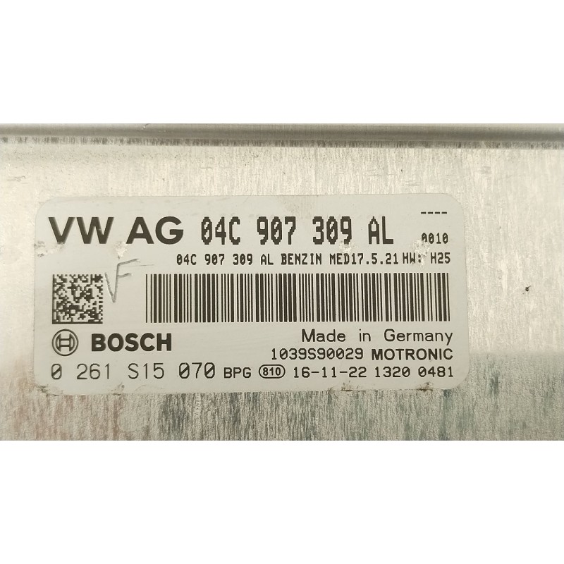 Recambio de centralita motor uce para seat ateca (kh7, khp) 1.0 tsi referencia OEM IAM 04C907309AL 0261S15070 