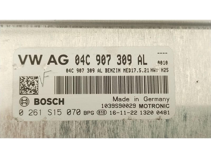 Recambio de centralita motor uce para seat ateca (kh7, khp) 1.0 tsi referencia OEM IAM 04C907309AL 0261S15070 