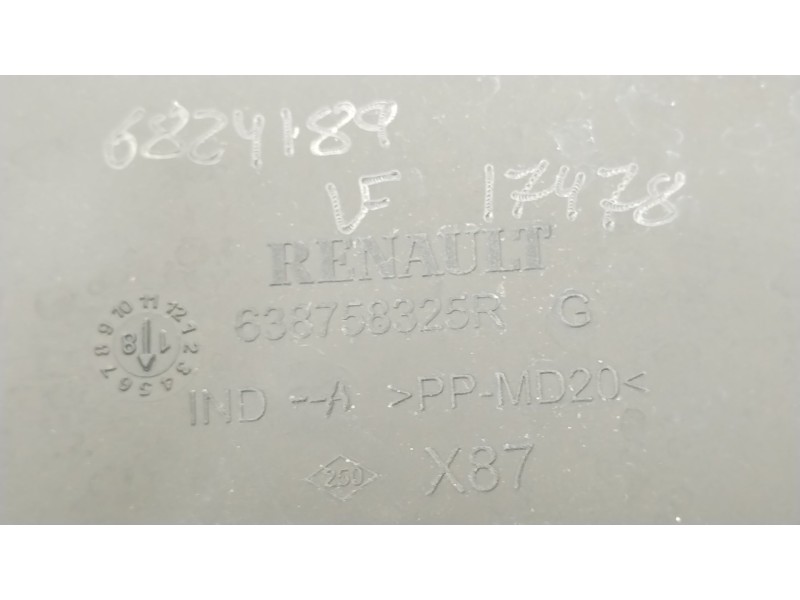 Recambio de moldura para renault captur i (j5_, h5_) 0.9 tce 90 referencia OEM IAM 638758325R  