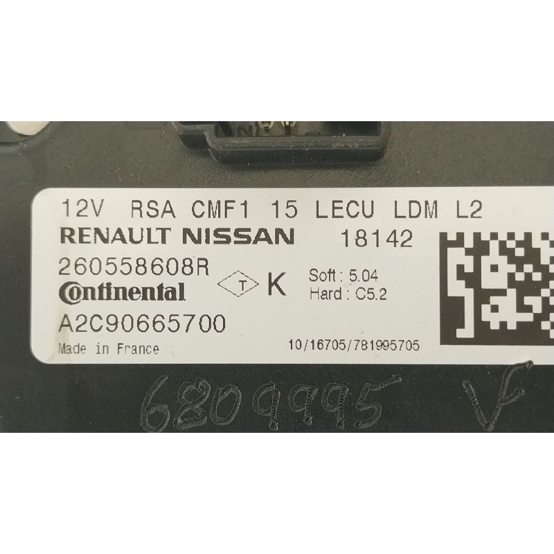 Recambio de centralita faros xenon para renault captur i (j5_, h5_) 0.9 tce 90 referencia OEM IAM 260558608R  