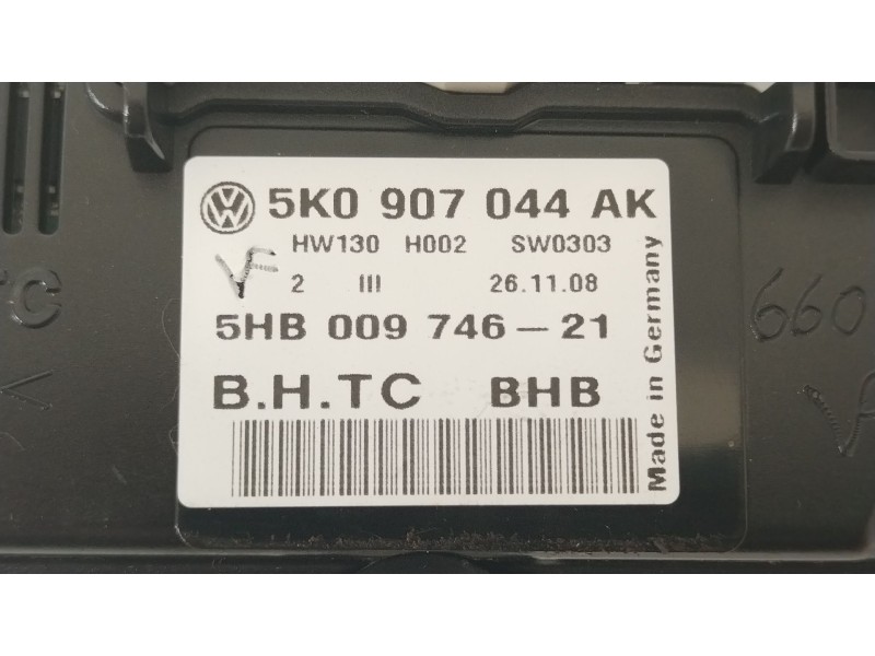 Recambio de mando climatizador para volkswagen golf vi (5k1) 1.4 tsi referencia OEM IAM 5K0907044AK  
