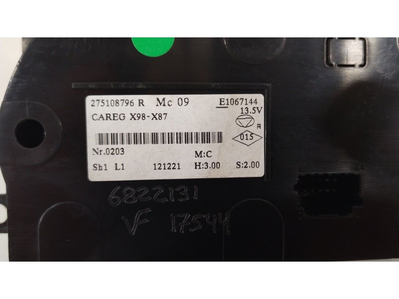 Recambio de mando climatizador para renault clio iv (bh_) 1.5 dci 90 referencia OEM IAM 275108796R  