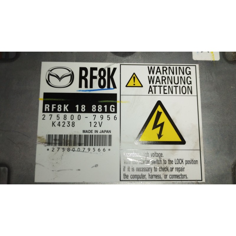 Recambio de centralita motor uce para mazda 5 (cr) 2.0 cd (cr19) referencia OEM IAM RF8K18881G 2758007956 