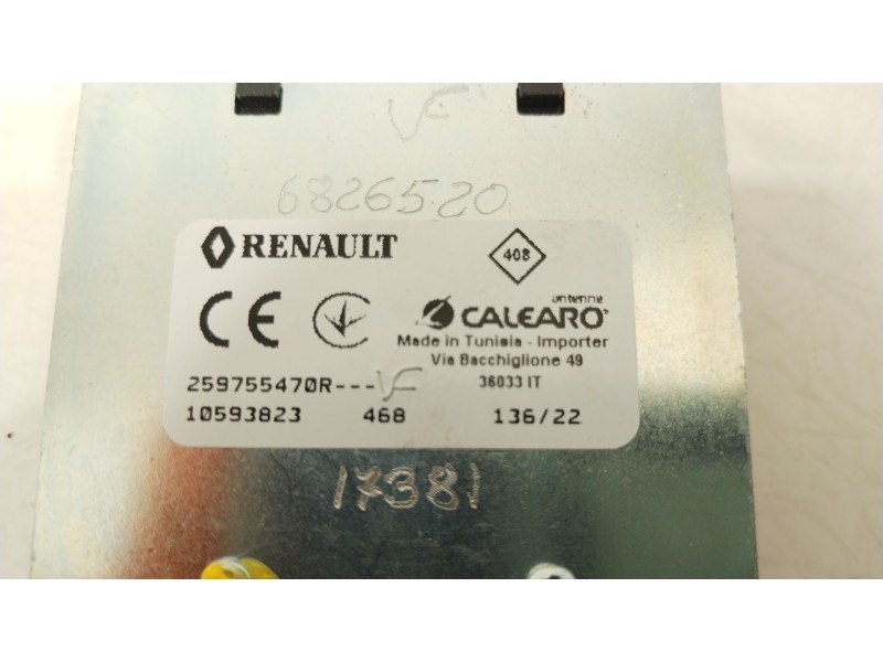 Recambio de antena para dacia sandero iii 1.0 sce 65 referencia OEM IAM 259755470R  