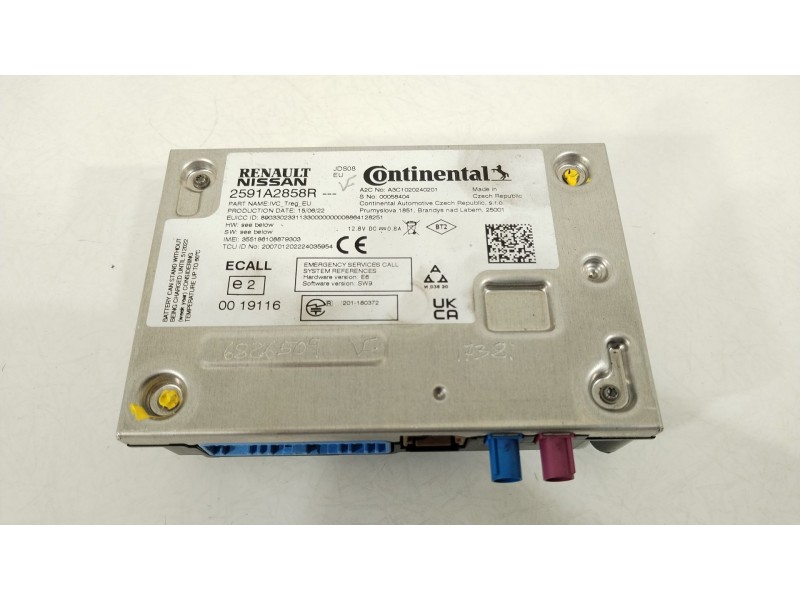 Recambio de modulo electronico para dacia sandero iii 1.0 sce 65 referencia OEM IAM 2591A2858R  