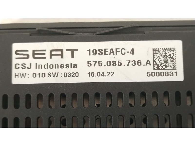 Recambio de modulo electronico para seat ibiza (kj1) fr ib referencia OEM IAM 575035736  
