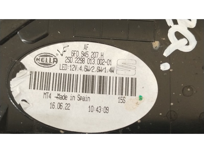 Recambio de piloto trasero izquierdo para seat ibiza (kj1) fr ib referencia OEM IAM 6F0945207H  