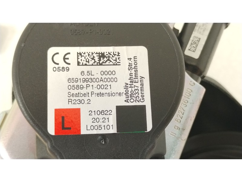 Recambio de cinturon seguridad delantero izquierdo para seat ibiza (kj1) fr ib referencia OEM IAM 6F0857705D 6F0857705DRAA 