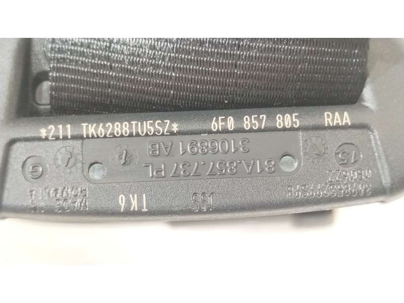 Recambio de cinturon seguridad trasero derecho para seat ibiza (kj1) fr ib referencia OEM IAM 6F0857805RAA  