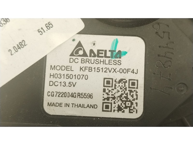 Recambio de ventilador calefaccion para tesla model 3 ev referencia OEM IAM 153947500A KFB1512VX 