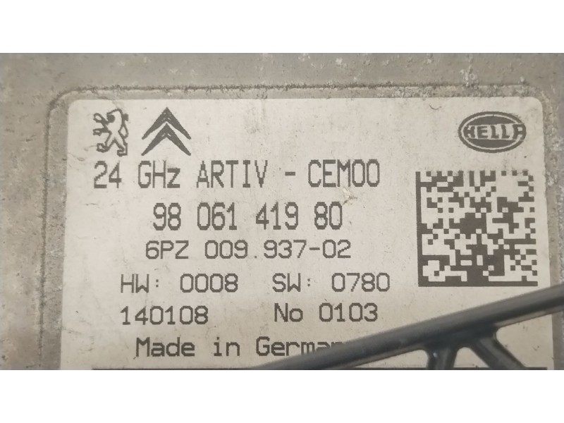 Recambio de sensor para peugeot 3008 i monospace (0u_) 1.6 vti referencia OEM IAM 9806141980  
