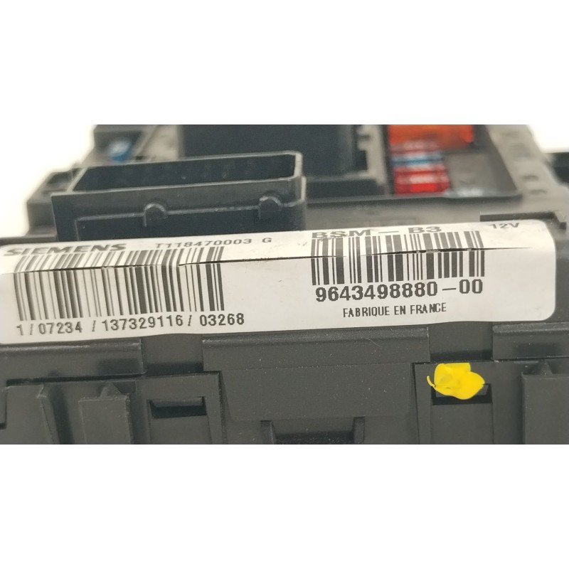 Recambio de caja reles / fusibles para citroën c2 (jm_) 1.4 hdi referencia OEM IAM 9643498880 T118470003G BSMB3