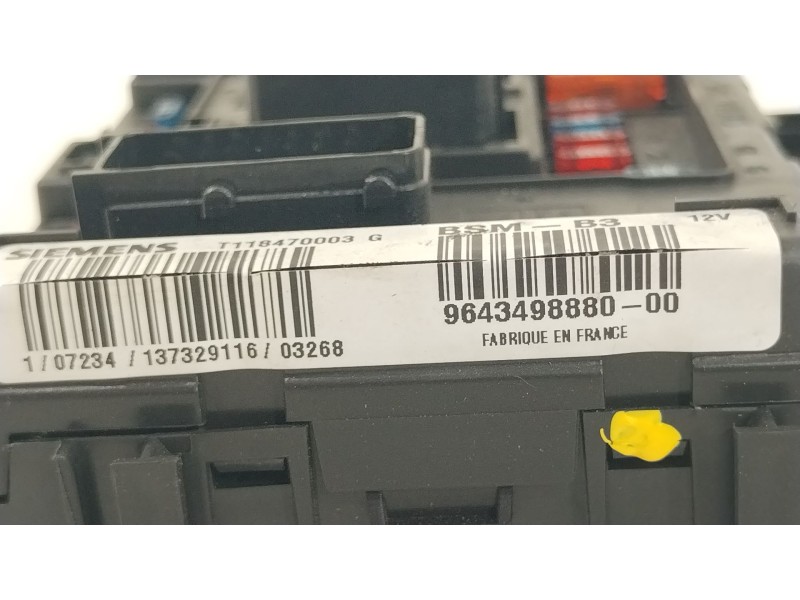 Recambio de caja reles / fusibles para citroën c2 (jm_) 1.4 hdi referencia OEM IAM 9643498880 T118470003G BSMB3
