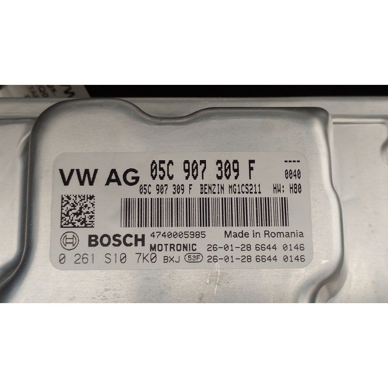 Recambio de centralita motor uce para seat arona (kj7, kjp) 1.5 tsi referencia OEM IAM 05C907309F 0261S107K0 