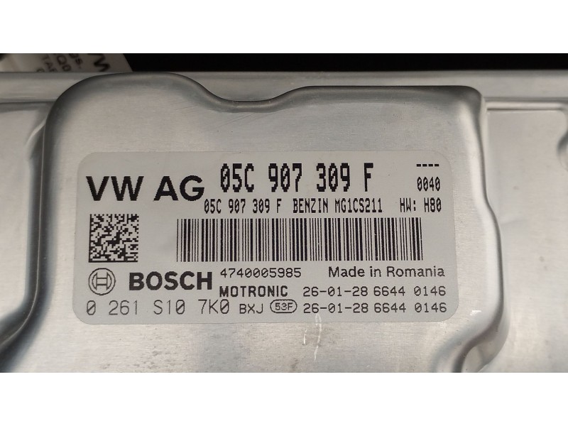 Recambio de centralita motor uce para seat arona (kj7, kjp) 1.5 tsi referencia OEM IAM 05C907309F 0261S107K0 