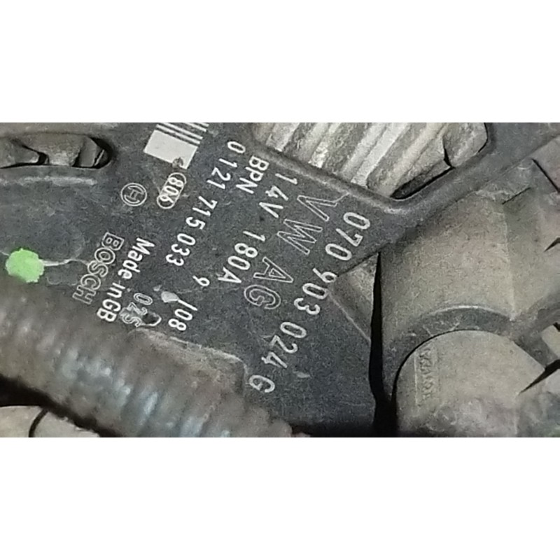 Recambio de alternador para volkswagen touareg (7la, 7l6, 7l7) 2.5 r5 tdi referencia OEM IAM 070903024G 0121715033 