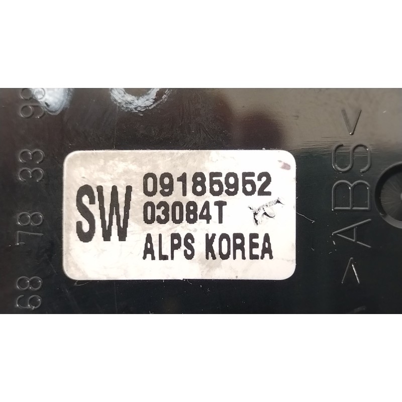 Recambio de mando elevalunas delantero izquierdo para opel vectra c (z02) 1.8 (f69) referencia OEM IAM 09185952 687833988 