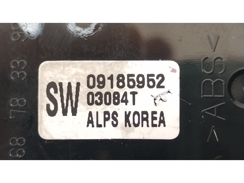 Recambio de mando elevalunas delantero izquierdo para opel vectra c (z02) 1.8 (f69) referencia OEM IAM 09185952 687833988 