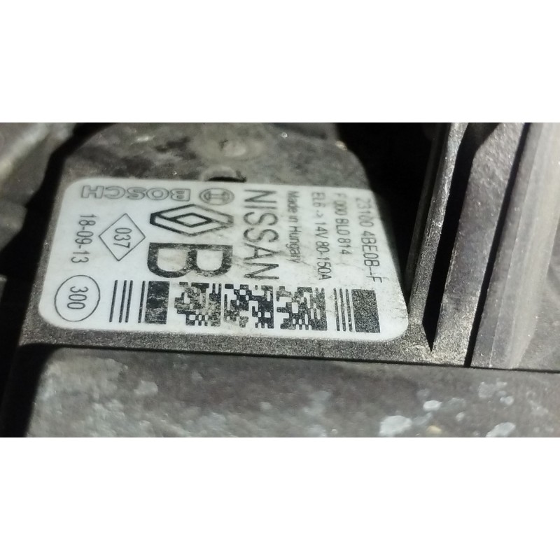 Recambio de alternador para nissan qashqai ii (j11, j11_) 1.3 dig-t referencia OEM IAM 231004BE0B F000BL0814 