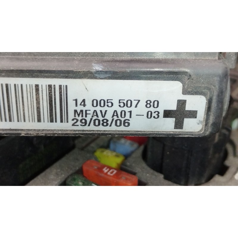 Recambio de caja reles / fusibles para fiat scudo furgoneta (270_, 272_) 1.6 d multijet referencia OEM IAM 1400550780  