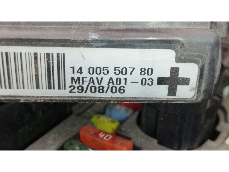 Recambio de caja reles / fusibles para fiat scudo furgoneta (270_, 272_) 1.6 d multijet referencia OEM IAM 1400550780  