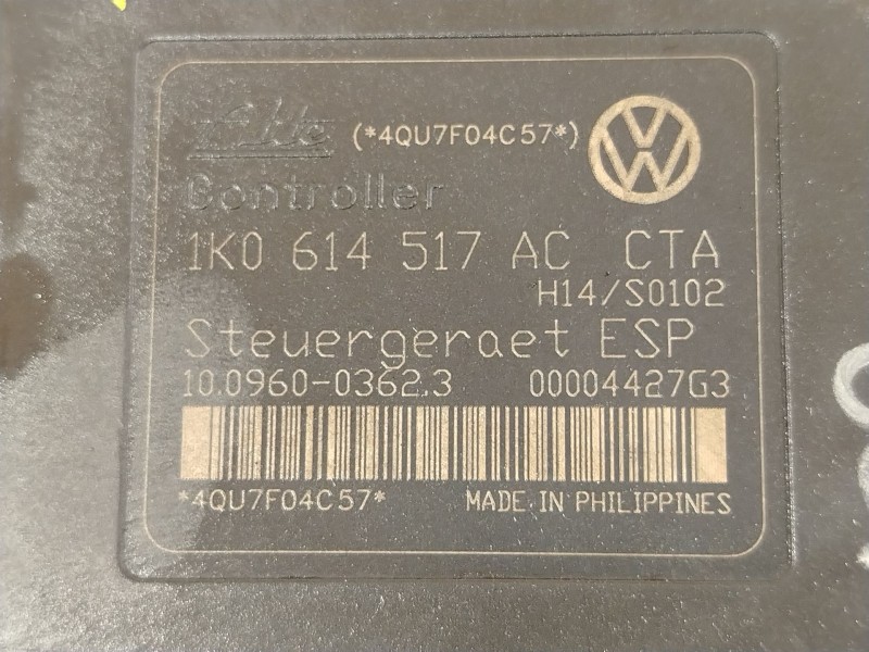 Recambio de abs para volkswagen golf v (1k1) 1.4 tsi referencia OEM IAM 1K0614517AC 10020602224 10096003623