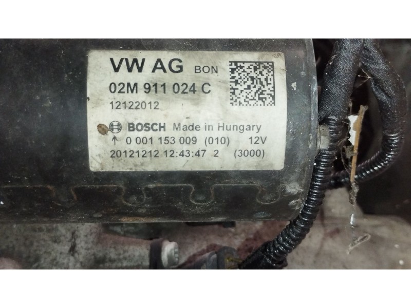 Recambio de motor arranque para volkswagen touran (1t3) 2.0 tdi referencia OEM IAM 02M911024C 0001153009 