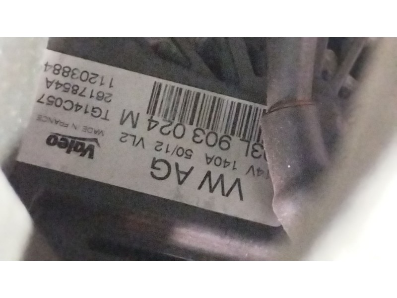 Recambio de alternador para volkswagen touran (1t3) 2.0 tdi referencia OEM IAM 03L903024M TG14C057 