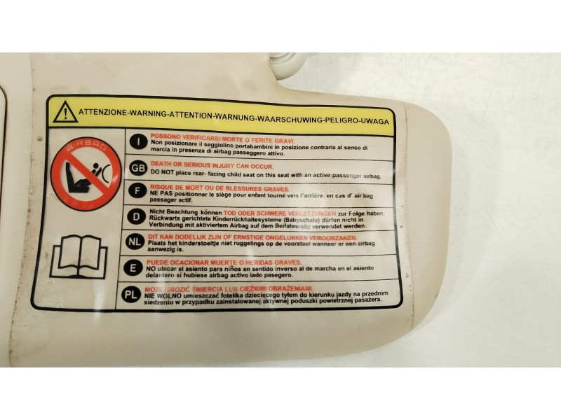 Recambio de parasol derecho para fiat 500 (312_) 1.4 (312axc1b, 312cxc1b) referencia OEM IAM 735452613  