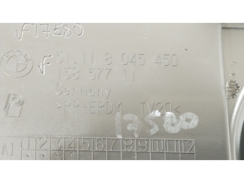 Recambio de rejilla paragolpes derecha para bmw 1 coupé (e82) 120 d referencia OEM IAM 51118045450 15857711 