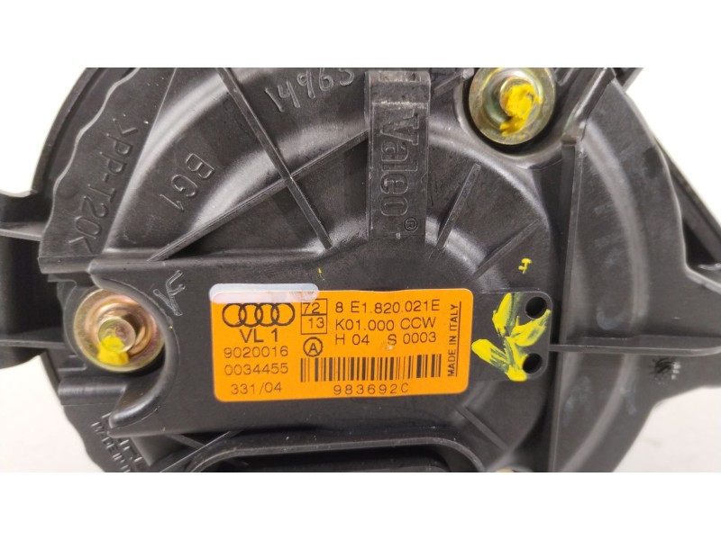 Recambio de ventilador calefaccion para audi a4 b7 avant (8ed) 2.0 tdi referencia OEM IAM 8E1820021E  