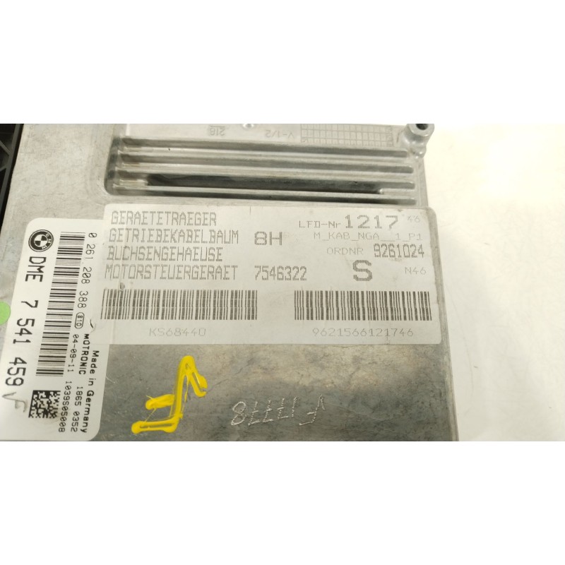 Recambio de centralita motor uce para bmw 3 compact (e46) 316 ti referencia OEM IAM 7541459 0261208388 7546322