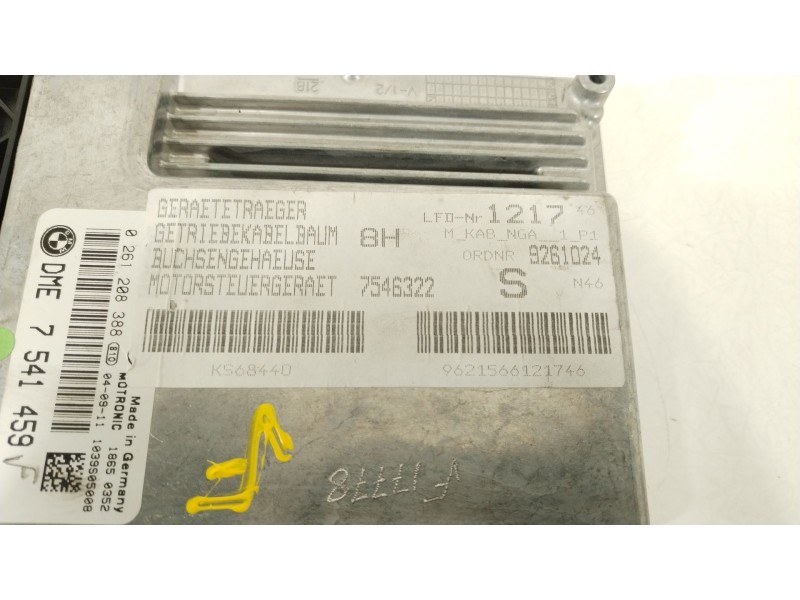 Recambio de centralita motor uce para bmw 3 compact (e46) 316 ti referencia OEM IAM 7541459 0261208388 7546322
